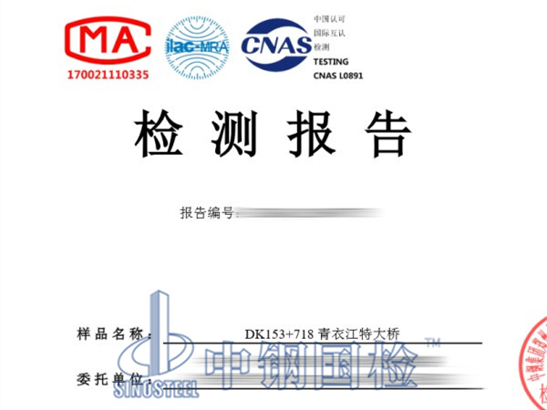 DK153+718 青衣江特大桥管道摩阻试验检测报告