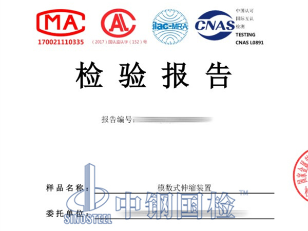 模数式伸缩装置检测报告